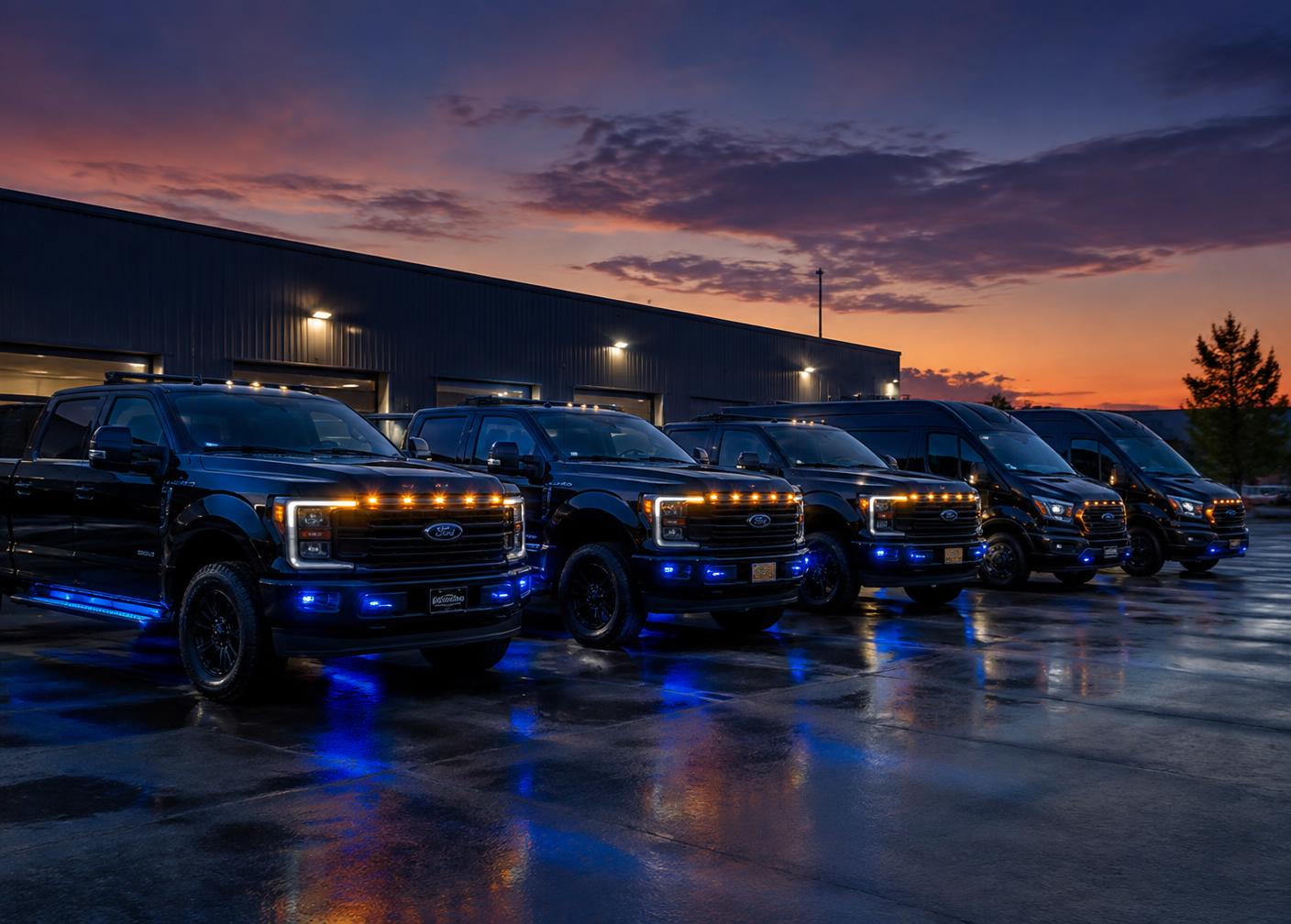 Freshly detailed fleet & commercial