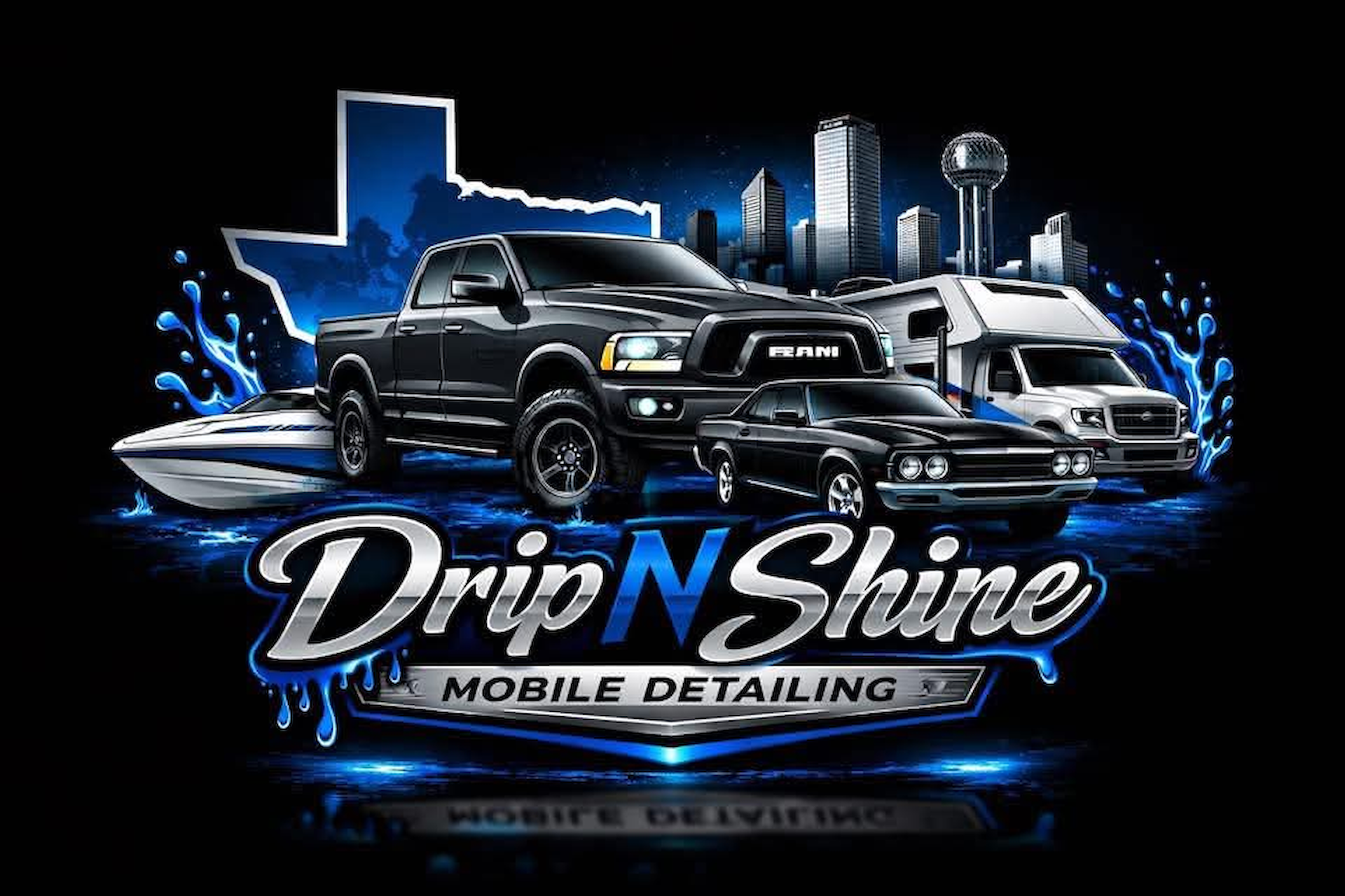 Drip N Shine Mobile Detailing logo